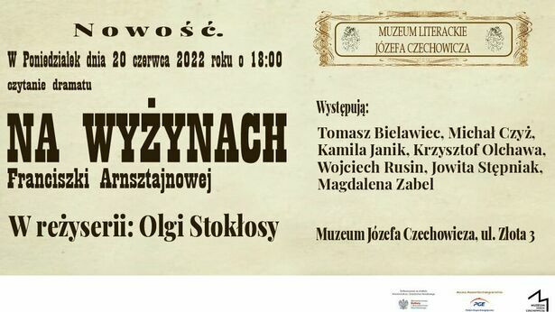 Czytanie dramatu Na wyżynach w Muzeum Czechowicza Dziennik Wschodni