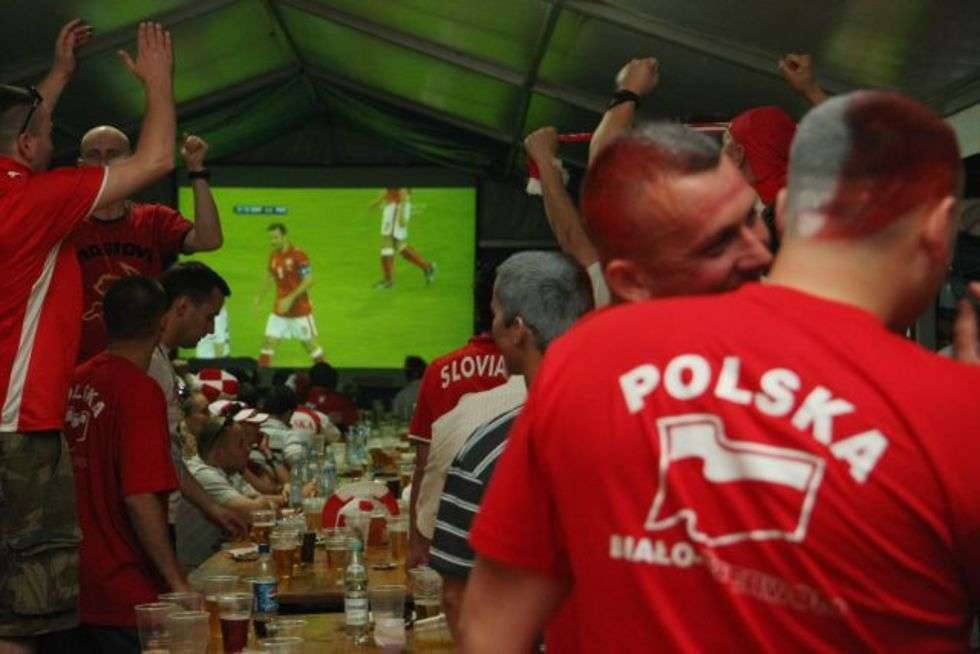  Podczas meczu Polska-Niemcy