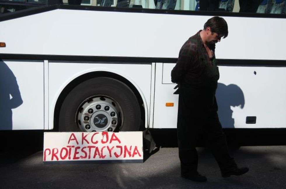  Protest w lubelskim PKS (zdjęcie 3) - Autor: Jacek Świerczynski