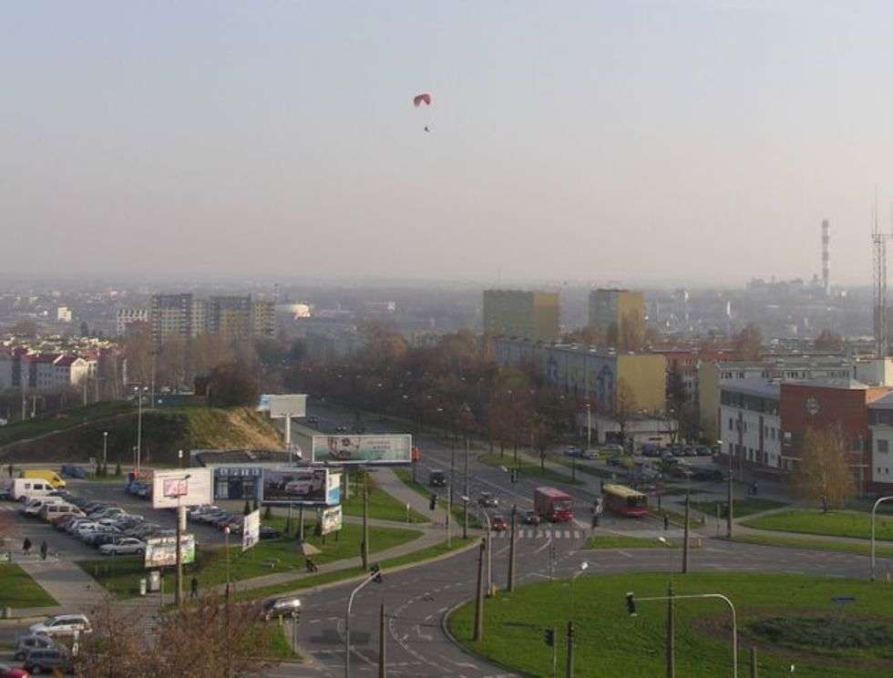 Paralotniarz nad Lublinem
