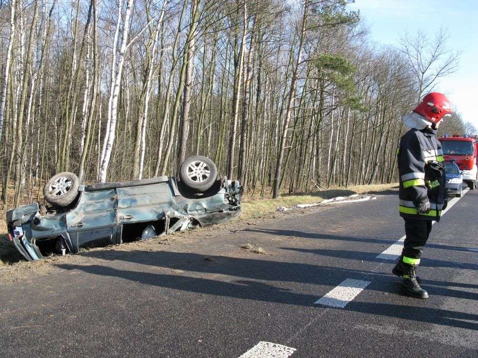  Wypadek w Styrzyńcu (zdjęcie 1) - Autor: Marek Pietrzela