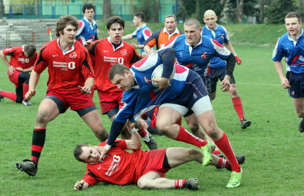  Mecz rugby pomiedzy Budowlanymi Lublin a Skrą Warszawa 