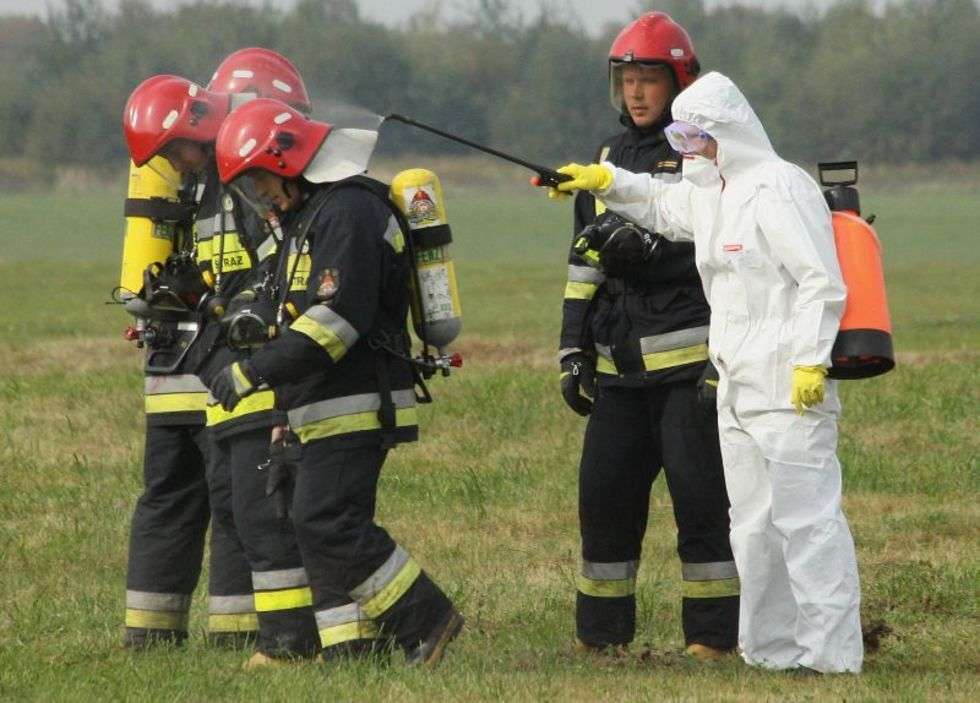  Ćwiczenia ratunkowe w Świdniku. (zdjęcie 4) - Autor: Maciej Kaczanowski