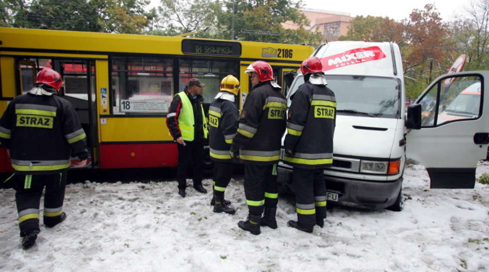  Zderzenie autobusu MPK z busem  - Autor: Karol Zienkiewicz