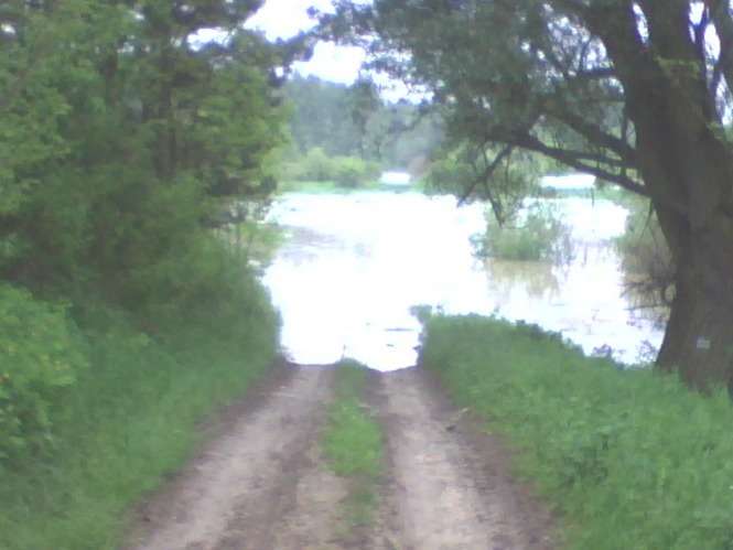 Wisla wylala w okolicach miejscowości Kopiec i Jakubowice w poblizu Annopola.