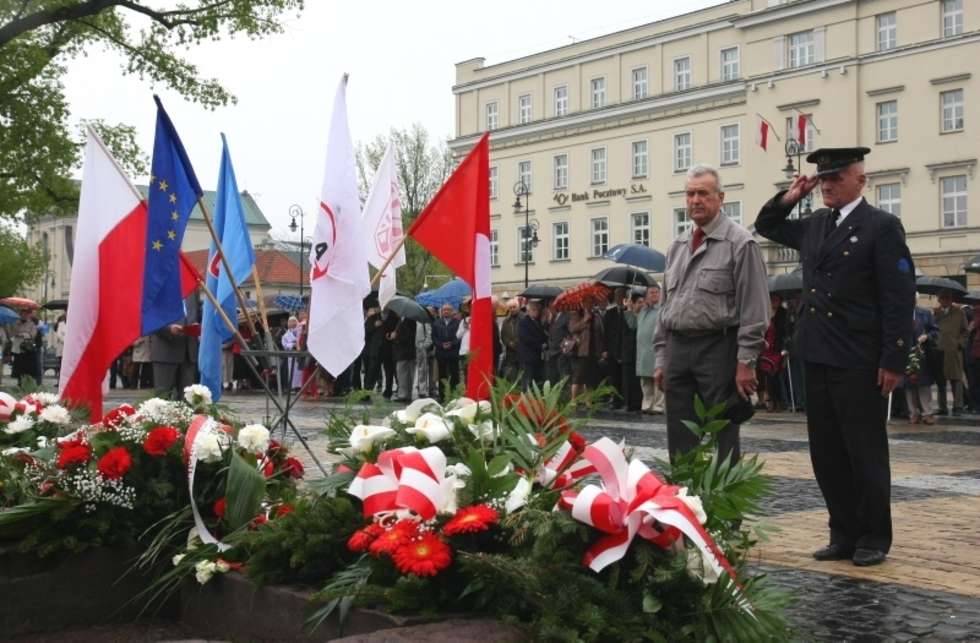  Wiec 1-majowy w Lublinie (zdjęcie 10) - Autor: Bartek Zurawski