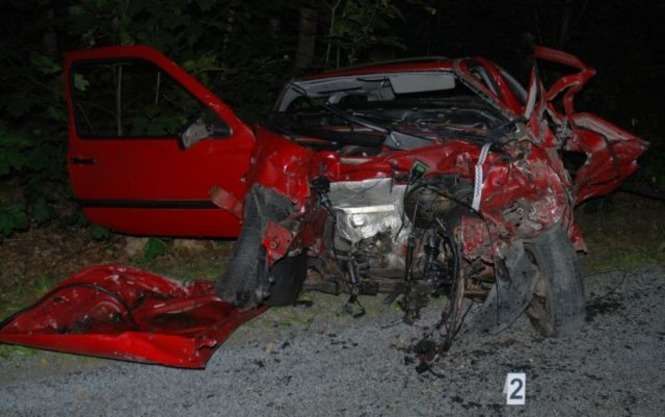 Wypadek czterech aut w Orzechowie