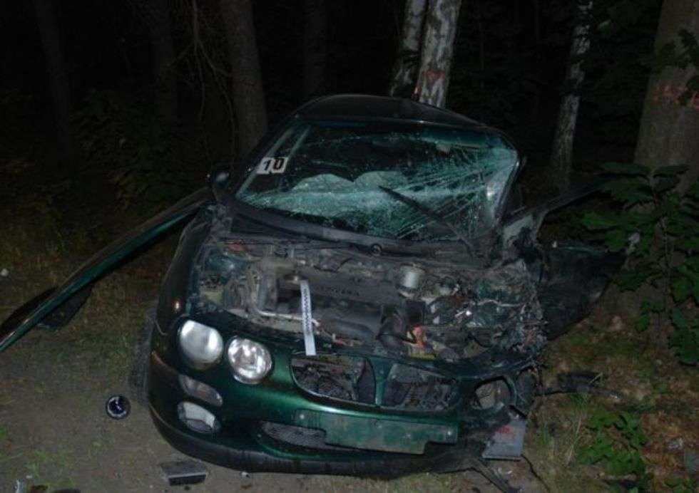  Wypadek czterech aut w Orzechowie  - Autor: policja Parczew