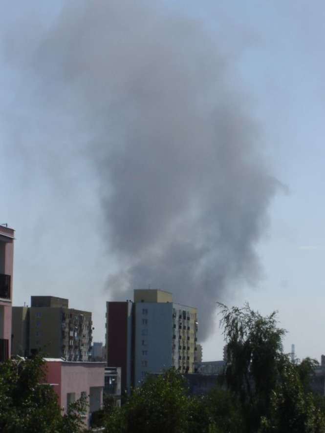 Pożar szpitala przy Radziwiłłowskiej i 3 Maja - zdjęcia Internautów