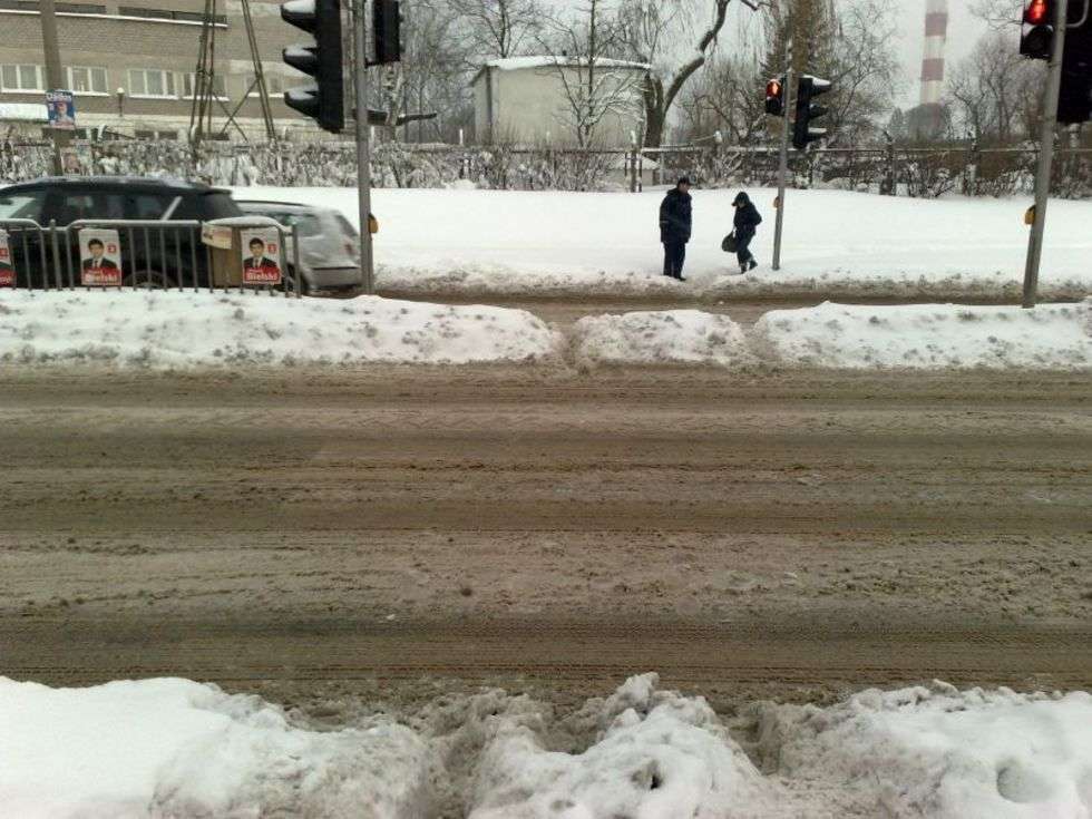  Nieodśniezone przejścia dla pieszych w Lublinie