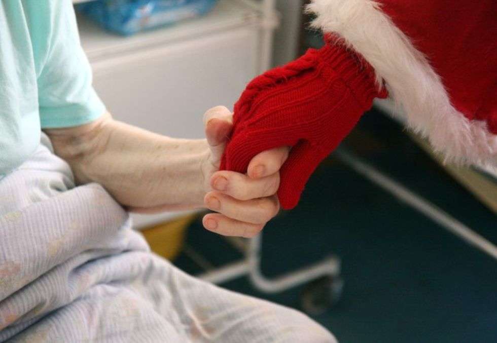  Mikołaj w Szpitalu Kolejowym (zdjęcie 2) - Autor: Jacek Świerczynski