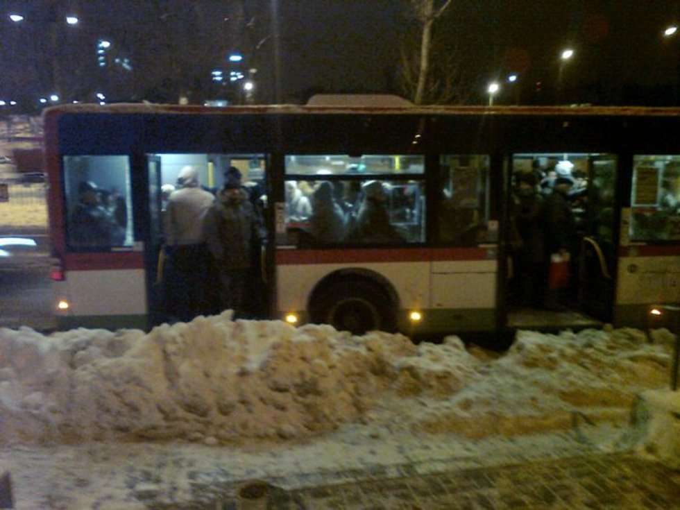  Wyjście z autobusu przy ul.Pólnocnej w Lublinie