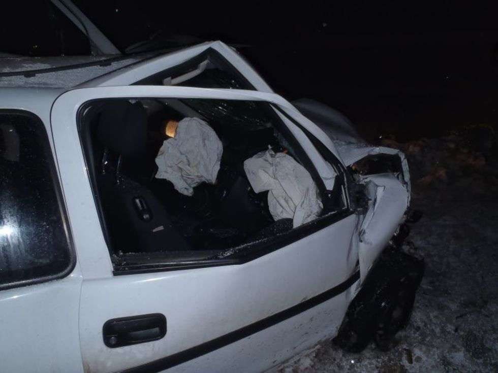  Wypadek koło Kraśnika (zdjęcie 2) - Autor: KP PSP Kraśnik