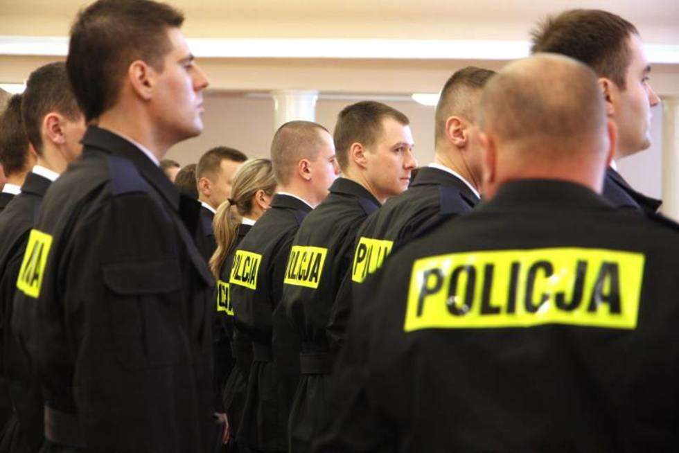  Przysięga policjantów garnizonu lubelskiego. (zdjęcie 3) - Autor: Maciej Kaczanowski