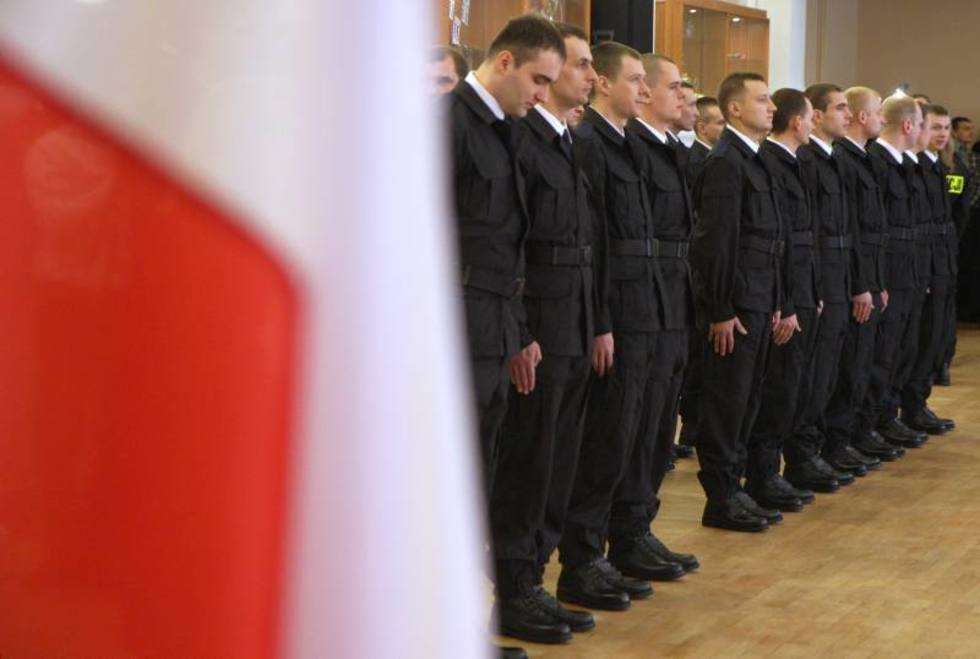 Przysięga policjantów garnizonu lubelskiego. (zdjęcie 5) - Autor: Maciej Kaczanowski