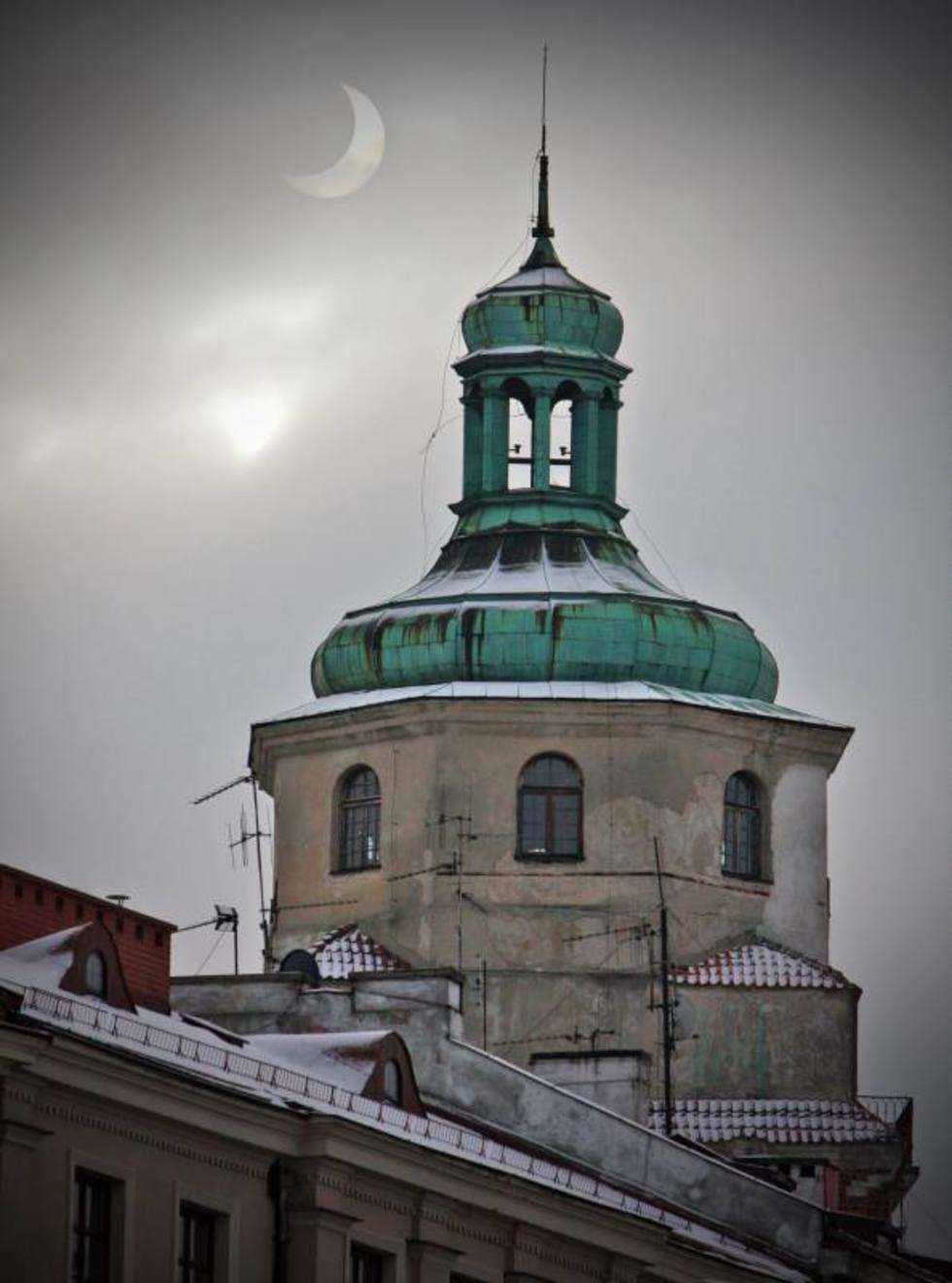  Częściowe zaćmienie Słońca w Lublinie. (zdjęcie 3) - Autor: Maciej Kaczanowski