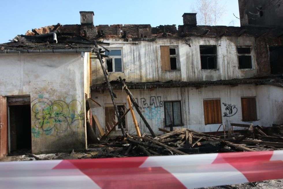  Pożar przy ul. Zielonej w Lublinie (zdjęcie 3) - Autor: Maciej Kaczanowski