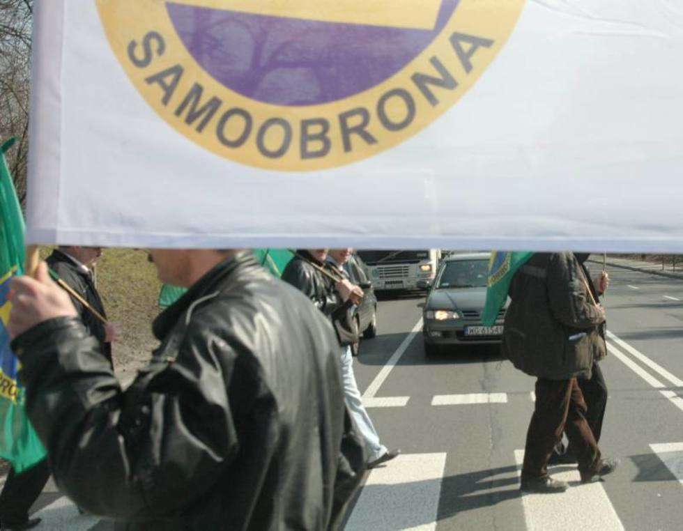  Lublin: Samoobrona blokowała al. Warszawską (zdjęcie 7) - Autor: Maciek Kaczanowski