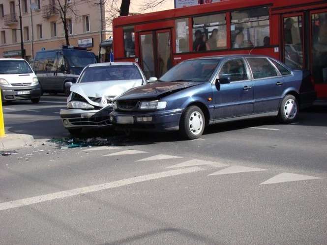 Wypadek na ulicy Lipowej w Lublinie