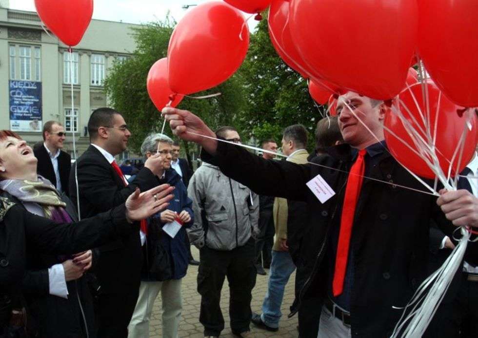  Obchody 1 maja w Lublinie (zdjęcie 4) - Autor: Jacek Świerczynski