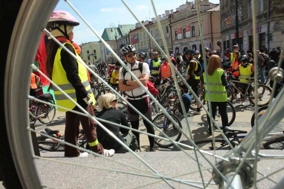  Rajd i piknik rowerowy w Lublinie z okazji Dnia Europy (zdjęcie 1) - Autor: Maciej Kaczanowski