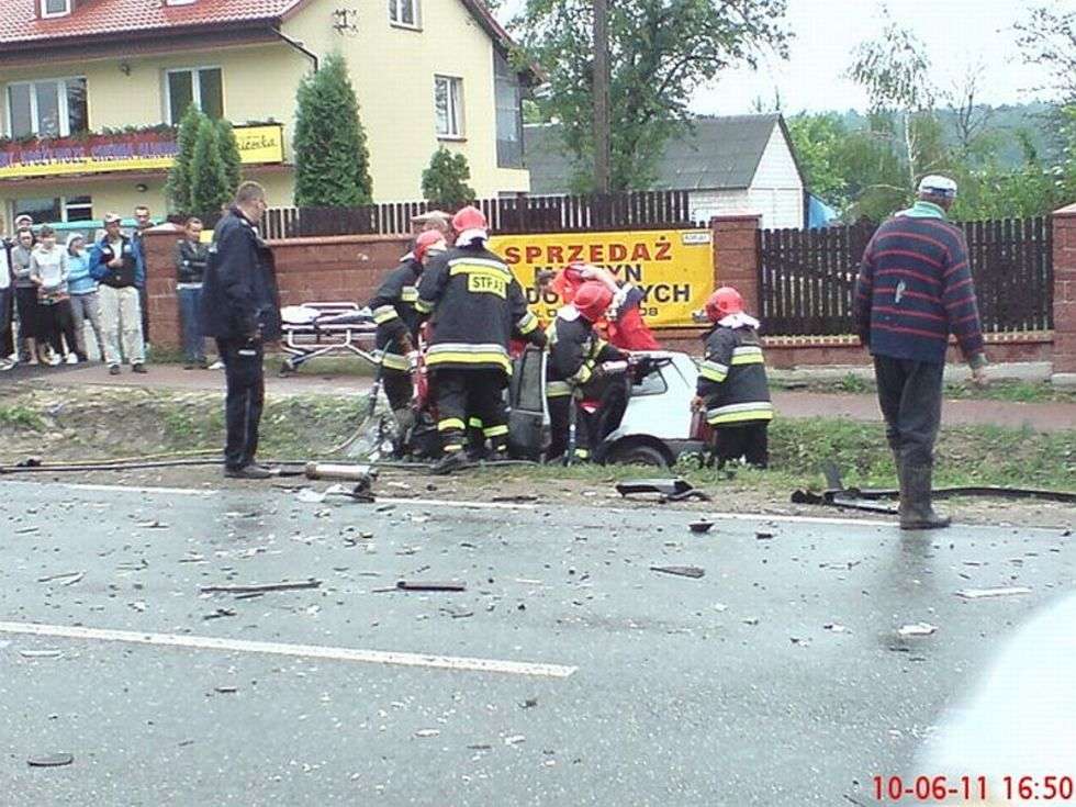  Wypadek w Dobrosławowie (zdjęcie 4) - Autor: Internauta