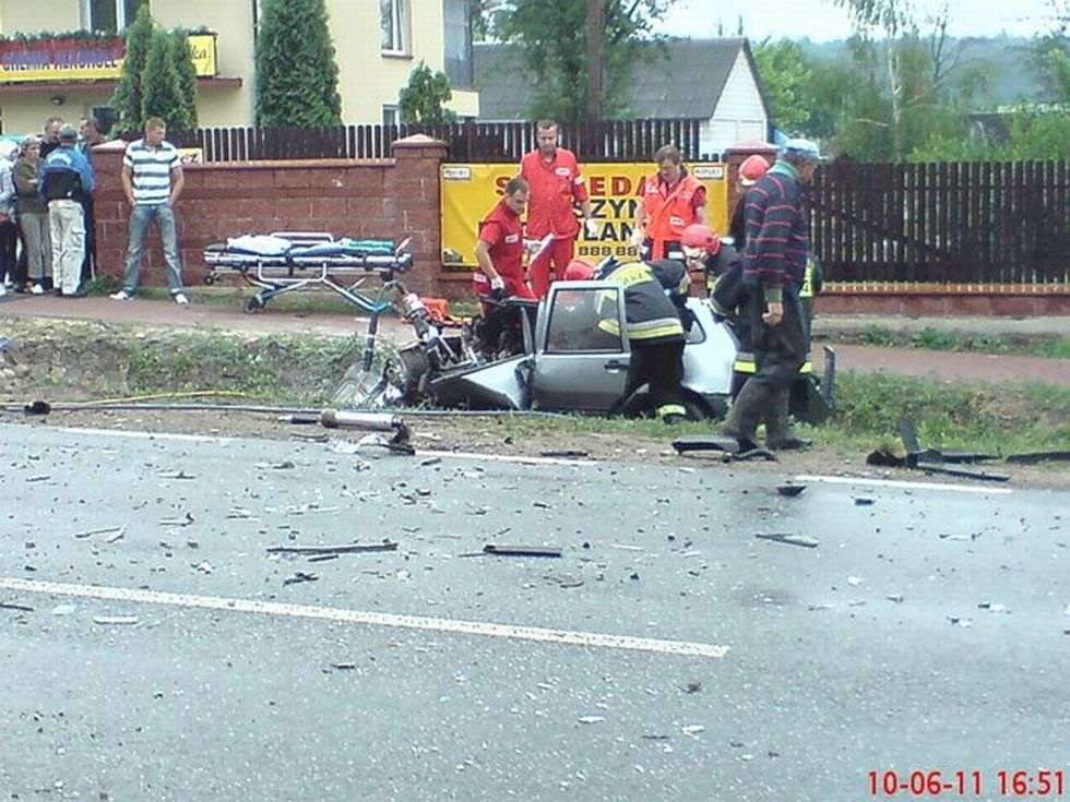  Wypadek w Dobrosławowie (zdjęcie 5) - Autor: Internauta