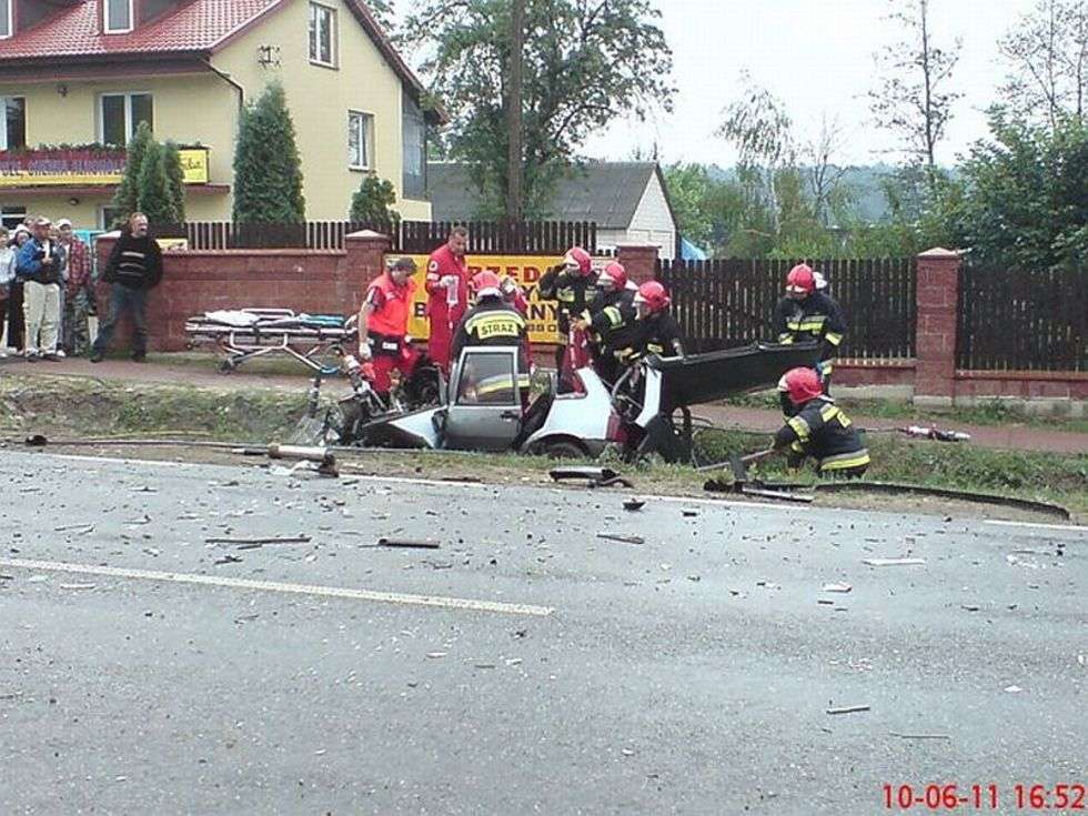  Wypadek w Dobrosławowie  - Autor: Internauta