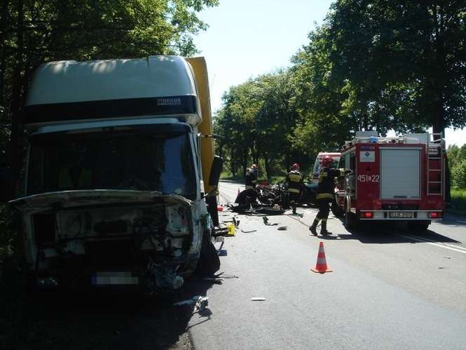 Wypadek w Wandzinie - Autor: policja