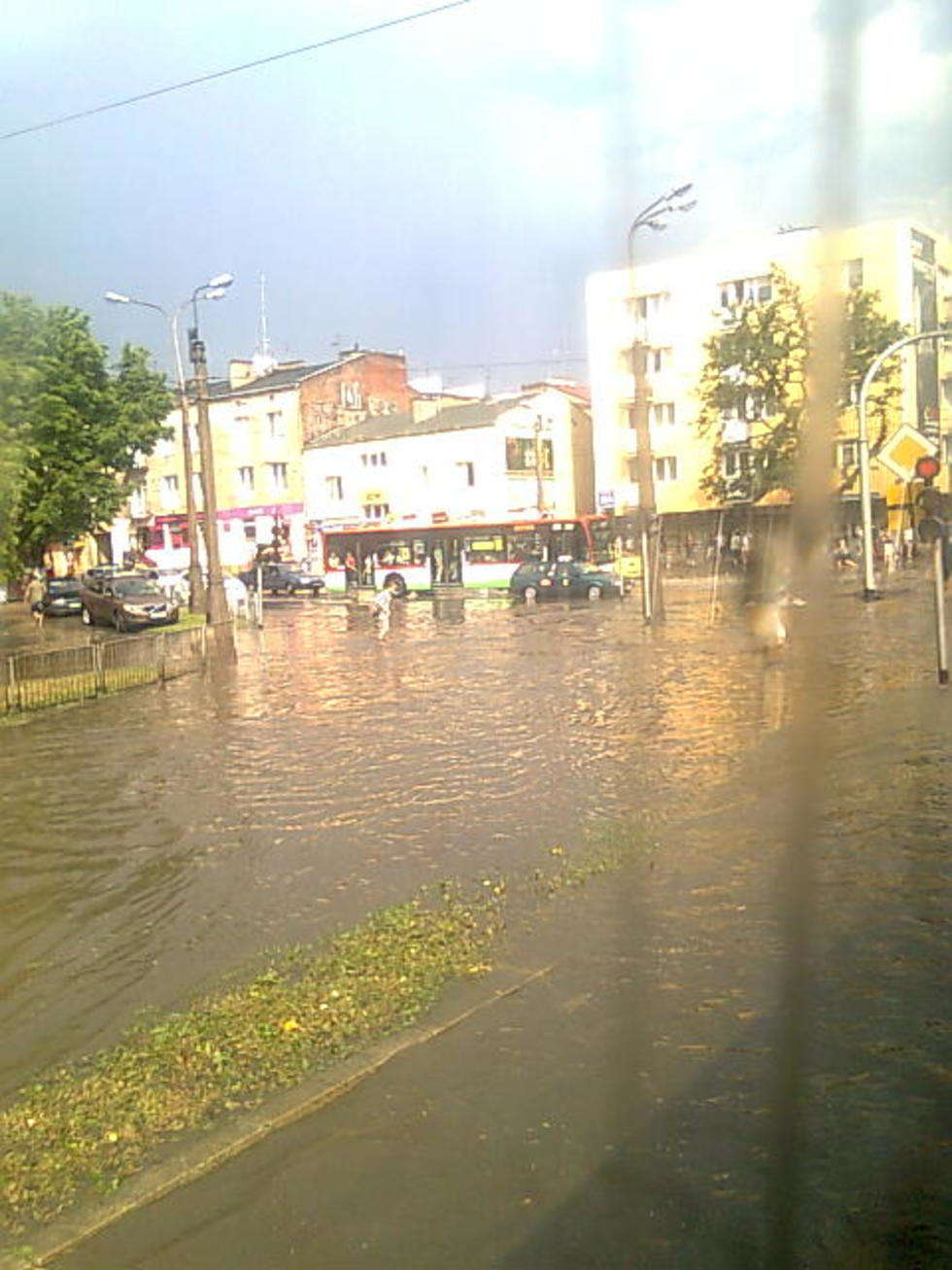  Ulica Gleboka w Lublinie widziana z trolejbusu 153