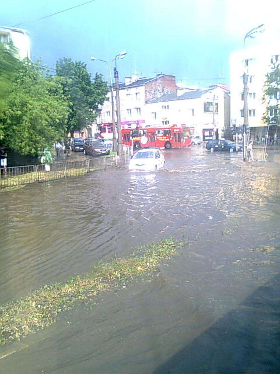  Ulica Gleboka w Lublinie widziana z trolejbusu 153