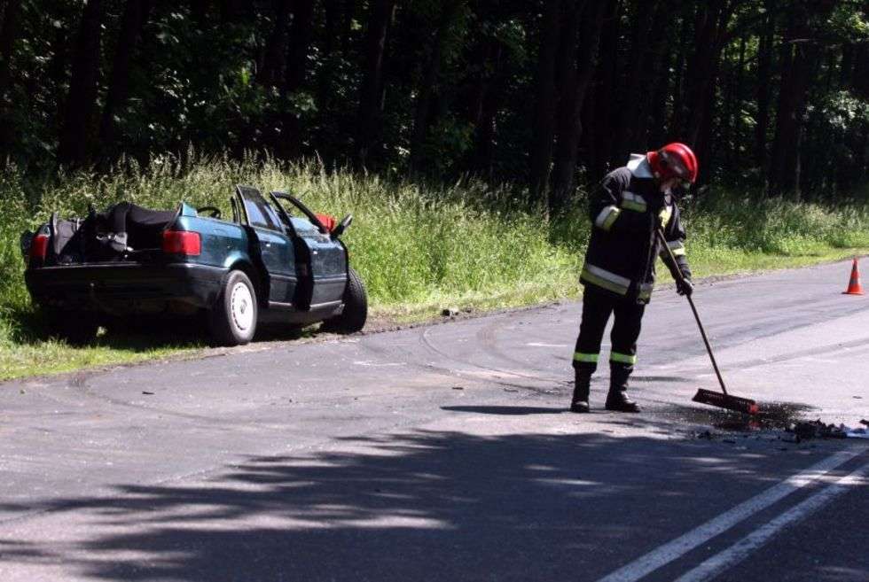  Wypadek w Wandzinie (zdjęcie 5) - Autor: Jacek Świerczynski