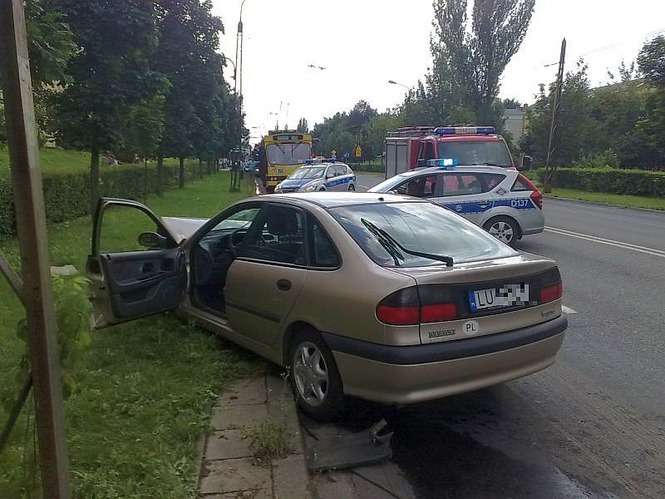 Wypadek na Al. Racławickich w Lublinie