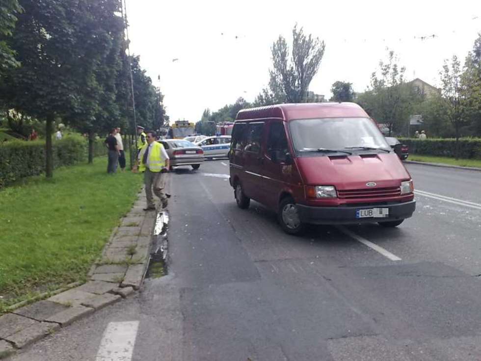  Wypadek na Al. Raclawickich w Lublinie