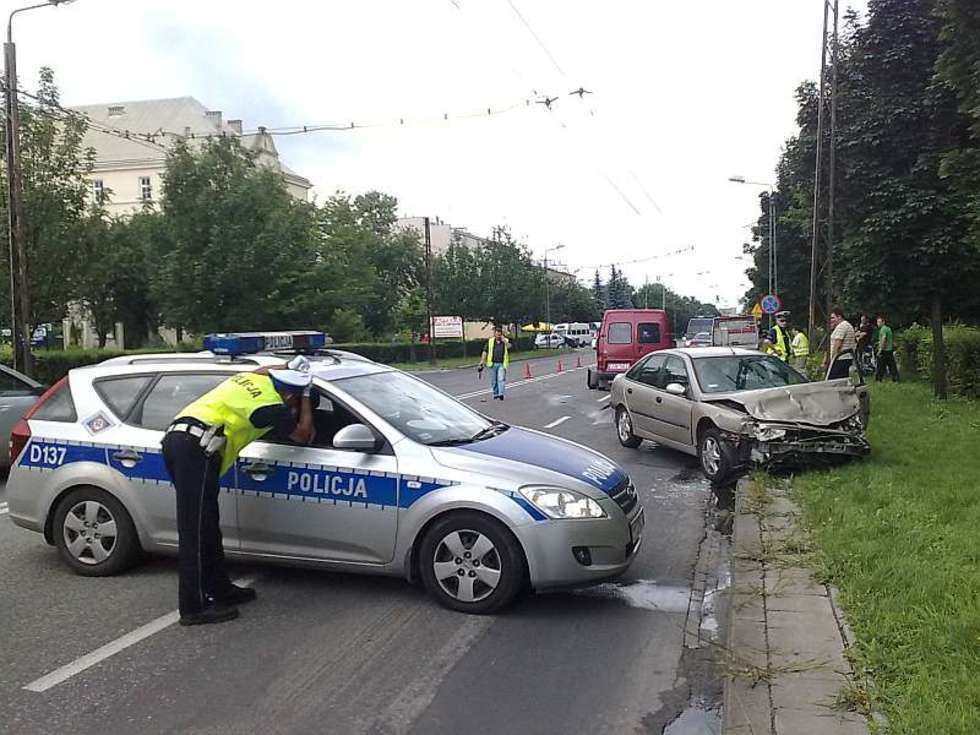  Wypadek na Al. Raclawickich w Lublinie