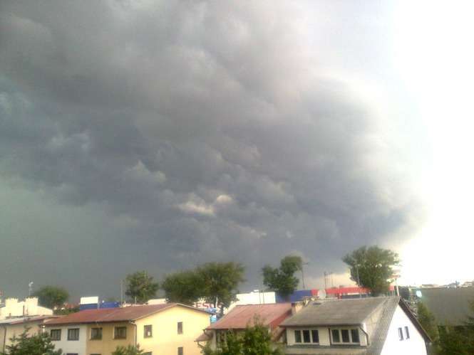 Burza nad Weglinem w Lublinie 8.07.2011