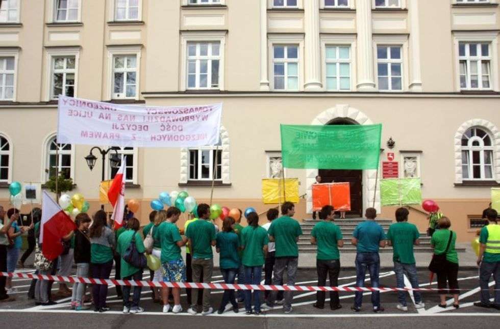  Protest mieszkanców Rogóźna (zdjęcie 3) - Autor: Jacek Świerczynski