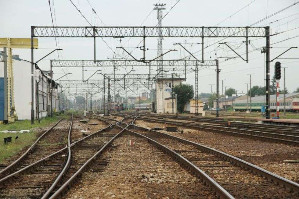  Strajk na kolei w Lublinie (zdjęcie 12) - Autor: Maciej Kaczanowski