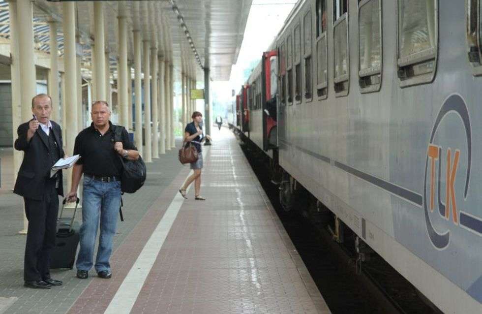  Strajk na kolei w Lublinie (zdjęcie 3) - Autor: Maciej Kaczanowski