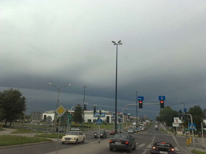 Burzowe chmury nad Lublinem
