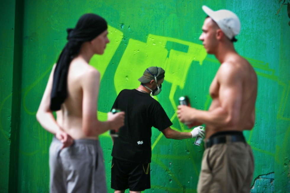  Festiwal graffiti: Malowanie przy ul. Peowiaków