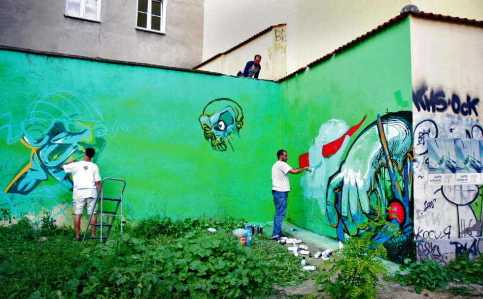  Festiwal graffiti: Malowanie przy ul. Peowiaków