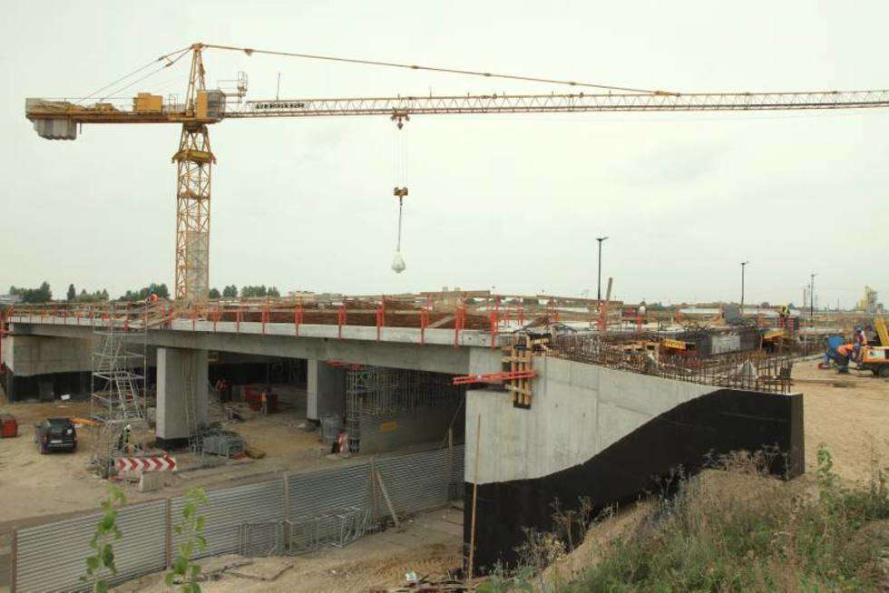  Budowa wiaduktu nad ul. Metalurgiczną  - Autor: Maciej Kaczanowski