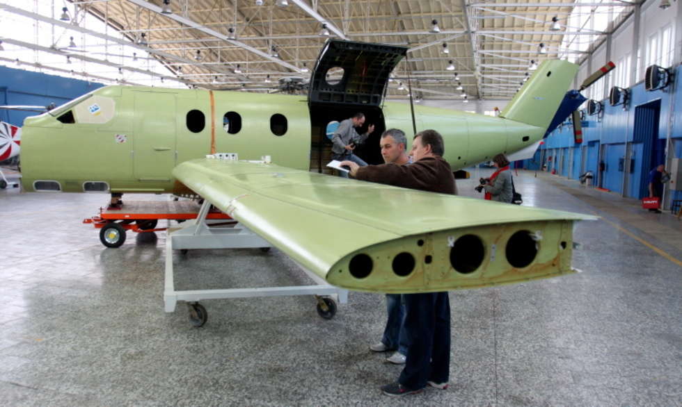  Pierwszy kadlub samolotu Pilatus z PZL Świdnik