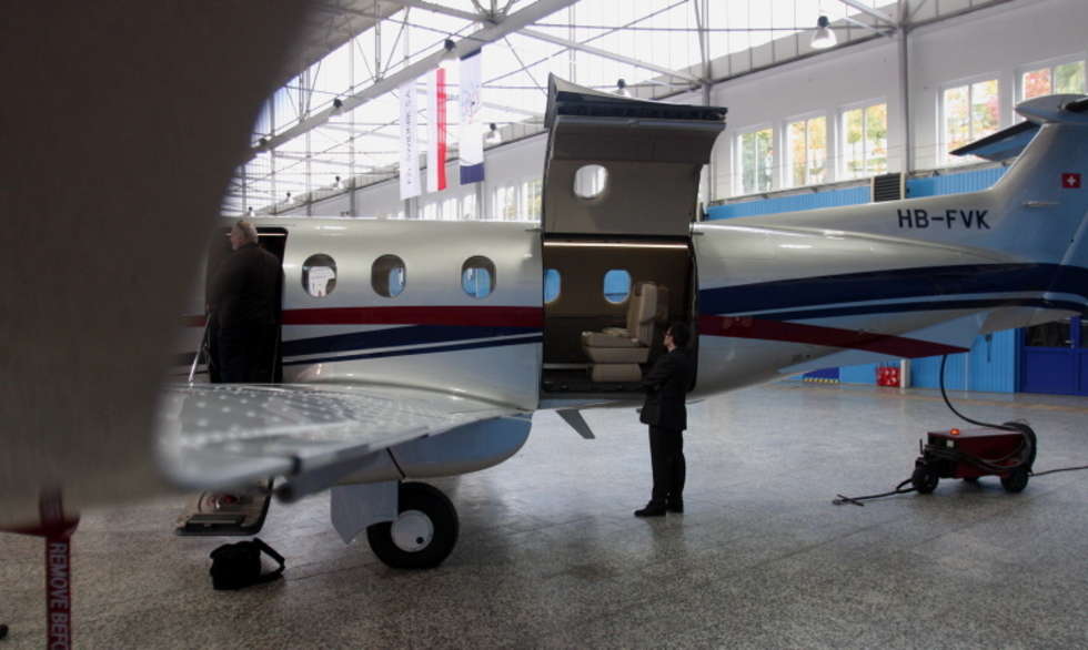  Pierwszy kadlub samolotu Pilatus z PZL Świdnik