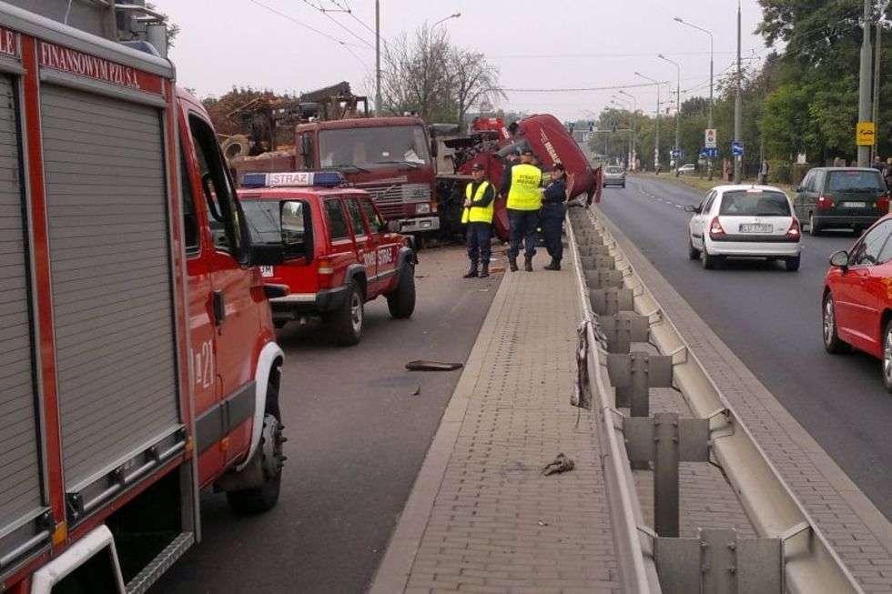  Wypadek na al. Kraśnickiej w Lublinie