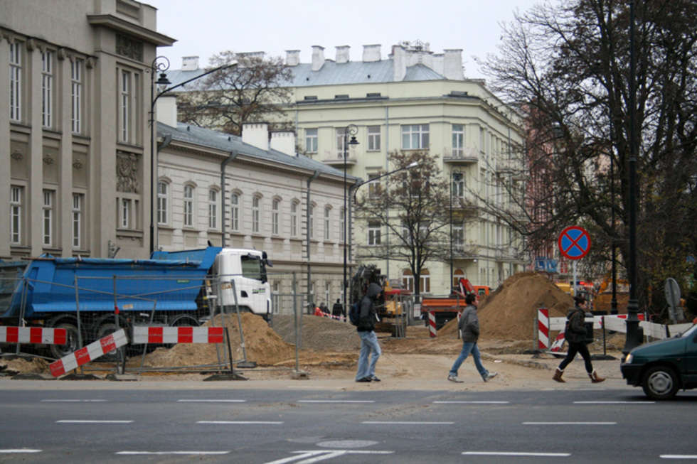  Spacer po remontowanej ul. 3 Maja w Lublinie  - Autor: Pawel Buczkowski
