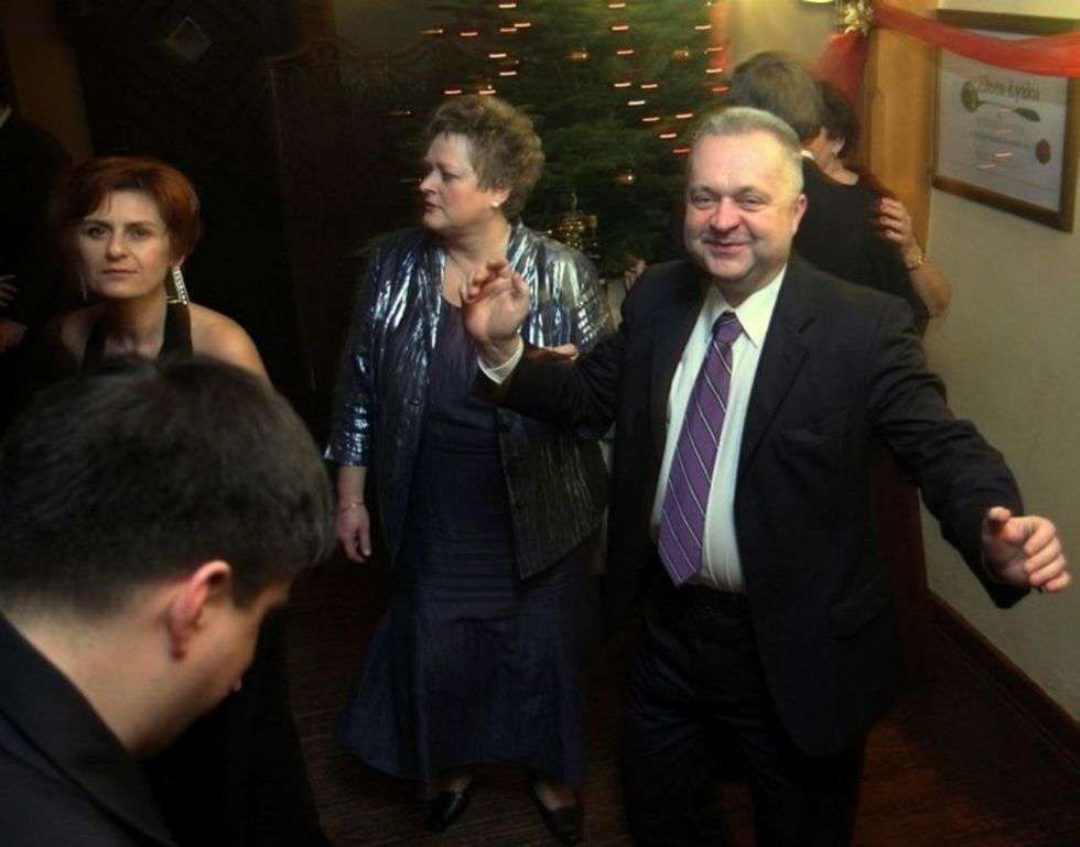  Szef lubelskiego SLD, a obecnie posel na Sejm, Jacek Czerniak bawil sie w Dworze Anna.