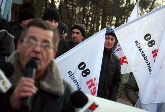 Protest Zakładu Narzędziowego w Świdniku  - Autor: Jacek Świerczyński