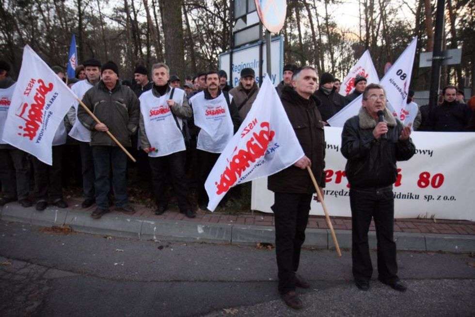  Protest Zakładu Narzędziowego w Świdniku  (zdjęcie 5) - Autor: Jacek Świerczyński